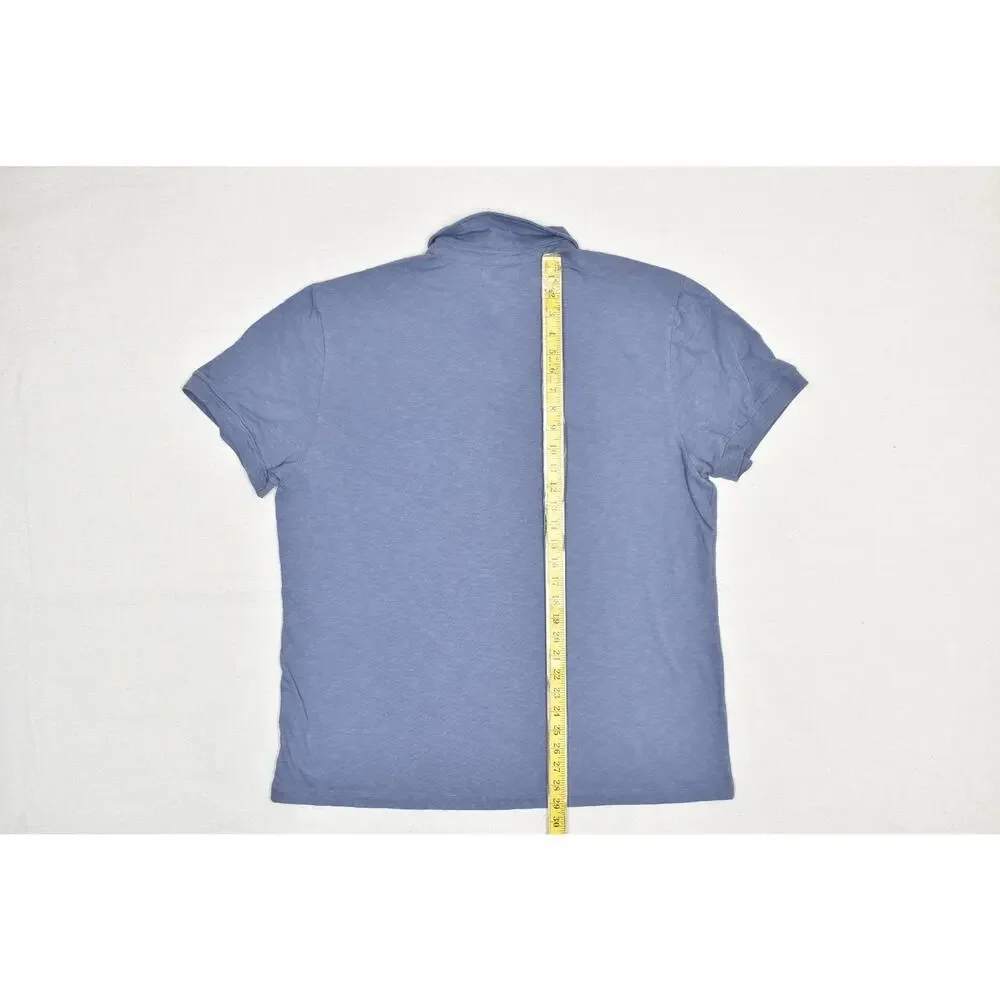 Banana Republic Men's Regular Size XXL Blue Short Sleeve Polo Shirt